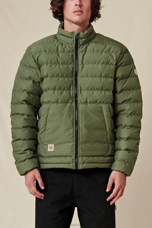 Olive Globe Brand Prime Down Jacket J40RB336