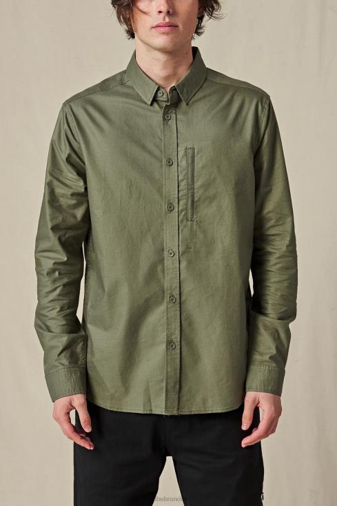 Olive Globe Brand Foundation L/S Shirt J40RB318