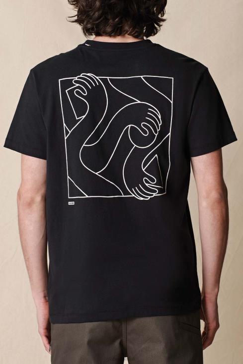 Black Globe Brand Stacks On Tee J40RB302