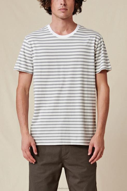 White Globe Brand Horizon Striped Tee J40RB292