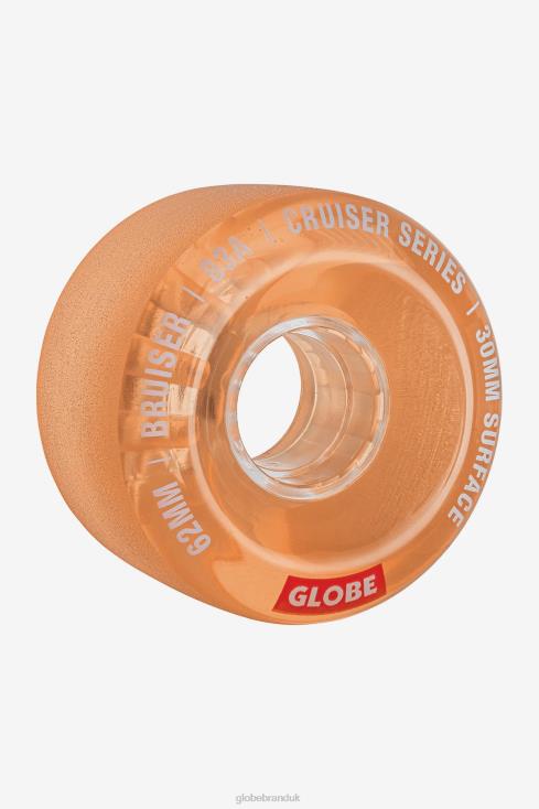 Clear Coral Globe Brand Bruiser Cruiser Wheel 62mm J40RB262