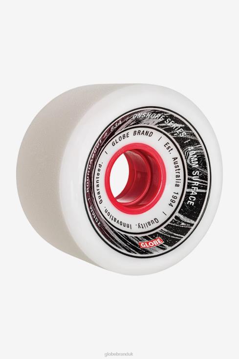 White/Red Globe Brand Roundabout Onshore Wheel 70MM J40RB258